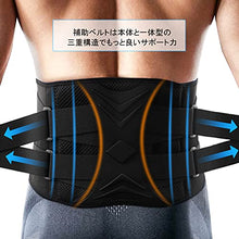 腰サポーター保護ベルト  伸縮性メッシュ　サイズL