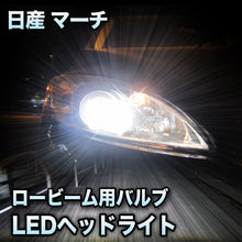LEDヘッドライト ロービーム 日産 マーチ 後期対応セット