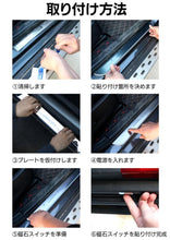 LED スカッフプレート  配線不要 USB充電 マグネットスイッチ