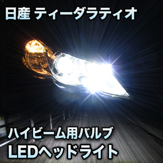LEDヘッドライト　ハイビーム　ティーダラティオ対応セット